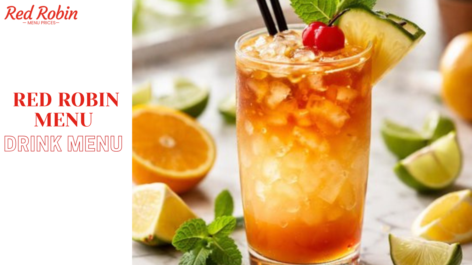 red robin drink menu