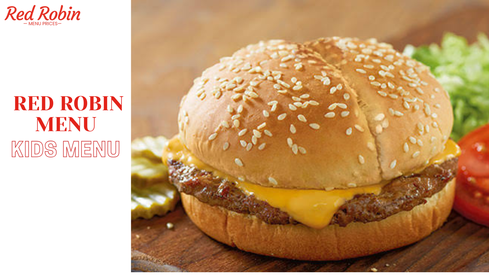Red Robin Kids Menu